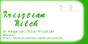 krisztian milch business card